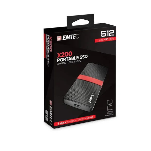 SSD 512GB EMTEC 3.1 X200 PORTABLE