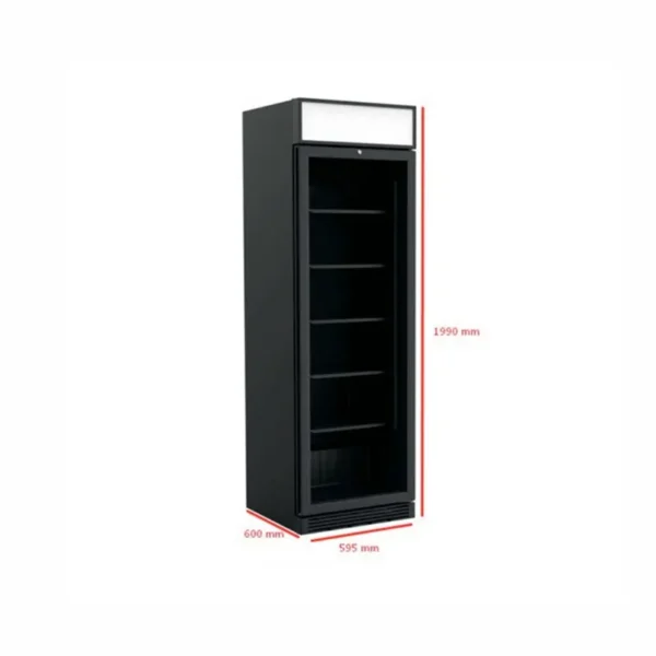 Rashladna vitrina MAX TMRVNBC390CHB (crna)