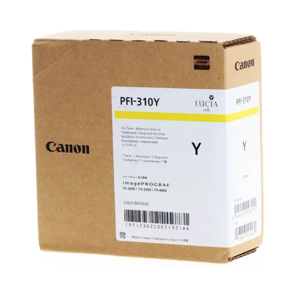 Canon tinta PFI-310Y