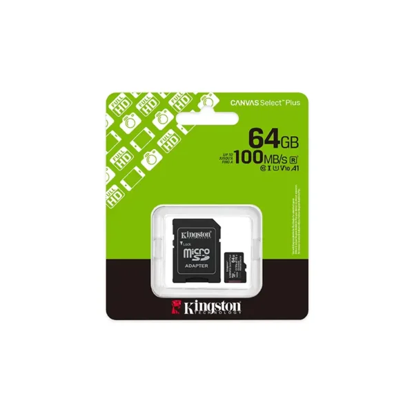 Kingston MicroSD 64GB A1 CANVAS CLASS10