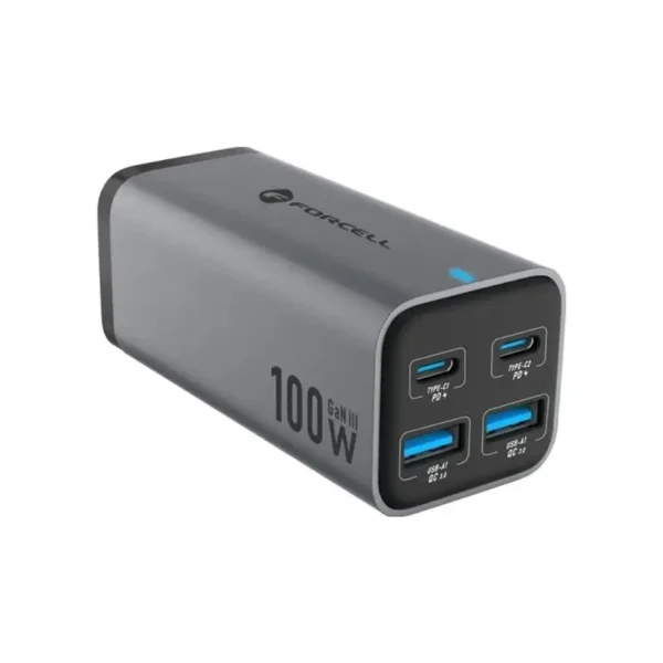 Forcell punjač F-ENERGY GAN III VT-49 2XTYPE-C + 2XUSB A