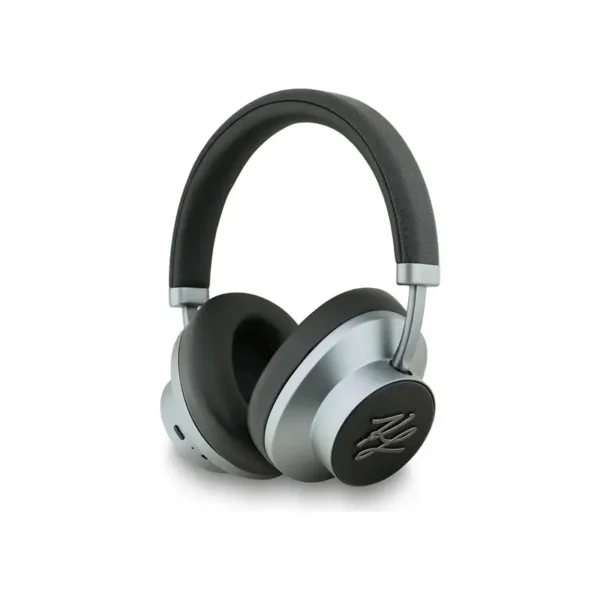 Slušalice ANC KARL LAGERFELD GRAINED INITIALS BLACK